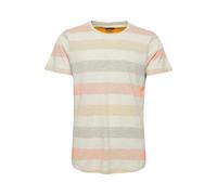 Blend Efkin Herren T-Shirt Kurzarm Shirt Mit Streifen Und Rundhalsausschnitt, Größe:XXL, Farbe:Jaffa Orange (72514)