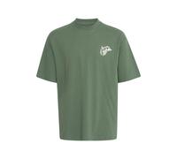 Rundhalsshirt BLEND "Rundhalsshirt BHJehon", Damen, Gr. XL, grün (duck grün), Obermaterial: 100% Baumwolle CO., Shirts Rundhalsshirt (26426217-XL) duck grün