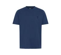 Rundhalsshirt BLEND "Rundhalsshirt BHJens", Herren, Gr. L, blau (marineblaus), Obermaterial: 100% Baumwolle CO., Shirts Rundhalsshirt (73485012-L) marineblaus
