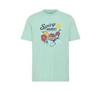 Rundhalsshirt BLEND "Rundhalsshirt BHJok", Herren, Gr. L, blau (petit four), Obermaterial: 100% Baumwolle CO., Shirts Rundhalsshirt (75583615-L) petit four