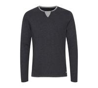 Rundhalsshirt BLEND "Rundhalsshirt BHLeonas", Herren, Gr. S, grau (charcoal), Obermaterial: 80% Baumwolle CO. 20% Polyester PES., Shirts Rundhalsshirt (15995556-S) charcoal