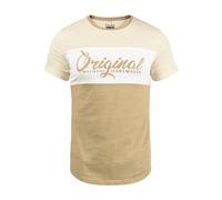 Rundhalsshirt BLEND "Rundhalsshirt BHNero", Herren, Gr. L, braun (cornstalk), Obermaterial: 60% Baumwolle CO. 40% Polyester PES., Shirts Rundhalsshirt (39159360-L) cornstalk