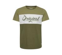 Blend BHNero Herren T-Shirt Kurzarm Shirt Print mit Streifen und Rundhalsausschnitt, Größe:XL, Farbe:Four Leaf Clover (180420)