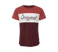Rundhalsshirt BLEND "Rundhalsshirt BHNero", Herren, Gr. XL, rot (wine rot), Web, Obermaterial: 60% Baumwolle CO. 40% Polyester PES., casual, regular fit, ohne Ausschnitt, Kurzarm, Shirts (33727633-XL)