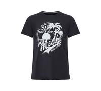 Rundhalsshirt BLEND "Rundhalsshirt BHPerry", Herren, Gr. XL, blau (schwarz navy blau), Obermaterial: 100% Baumwolle CO., Shirts Rundhalsshirt (92034603-XL) schwarz navy blau