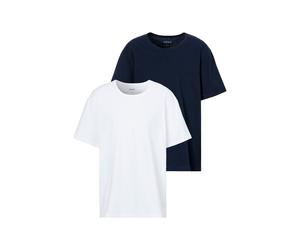 Rundhalsshirt BOSS "B-TShirtRN 2P Comfor", Herren, Gr. 4XL, blau (open blau 461), Single Jersey, Obermaterial: 100% Baumwolle, unifarben, Basic, Rundhals, weit eingefasste Kante, Shirts Rundhalsshirt,