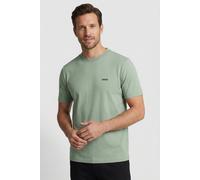 Rundhalsshirt BOSS GREEN "Tee", Damen, Gr. M, open grün359, Single Jersey, Obermaterial: 95% Baumwolle, 5% Elasthan, regular fit hüftlang, Rundhals, eng eingefasste Kante, Shirts Rundhalsshirt, mit gu