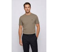 Rundhalsshirt BOSS GREEN "Tee", Damen, Gr. XXL, light, pastel grün336, Single Jersey, Obermaterial: 95% Baumwolle, 5% Elasthan, regular fit hüftlang, Rundhals, eng eingefasste Kante, Shirts Rundhalssh