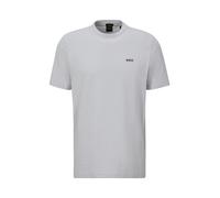 Rundhalsshirt BOSS GREEN "Tee", Herren, Gr. 3XL, grau (light, pastel grau054), Single Jersey, Obermaterial: 95% Baumwolle, 5% Elasthan, unifarben, regular fit hüftlang, Rundhals, eng eingefasste Kante