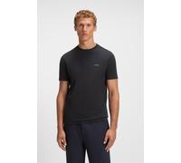 Rundhalsshirt BOSS GREEN "Tee", Herren, Gr. M, blau (dunkelblau), Single Jersey, Obermaterial: 95% Baumwolle, 5% Elasthan, regular fit hüftlang, Rundhals, eng eingefasste Kante, Shirts Rundhalsshirt,