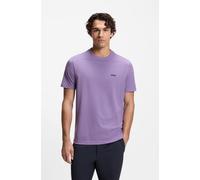 BOSS T-Shirt aus Stretch-Baumwolle mit Kontrast-Logo - Style Tee, 50506373 Lila XL