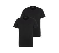 Rundhalsshirt BOSS "TShirtRN 2P Comfort", Herren, Gr. XL, schwarz, Single Jersey, Obermaterial: 100% Baumwolle, unifarben, Basic, Rundhals, eingefasste Kante, Shirts Rundhalsshirt, mit Ton-in-Ton BOSS