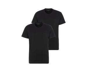 Rundhalsshirt BOSS "TShirtRN 2P Comfort", Herren, Gr. XXL, schwarz, Single Jersey, Obermaterial: 100% Baumwolle, unifarben, Basic, Rundhals, eingefasste Kante, Shirts Rundhalsshirt, mit Ton-in-Ton BOS