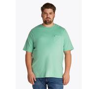 Rundhalsshirt "BT-ESSENTIAL SOLID POCKET TEE-B", Herren, Gr. 4XL, grün (fort grün), Single Jersey, Obermaterial: 100% Baumwolle, TOMMY HILFIGER BIG & TALL, unifarben, regular fit, Rundhals, abgerundet