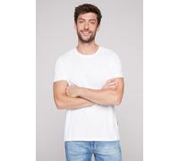 Rundhalsshirt CAMP DAVID, Herren, Gr. XL, weiß, Single Jersey, Material: 100% Baumwolle, unifarben, regular fit normal, Rundhals, eingesetzt gerader Abschluss, Shirts Rundhalsshirt, aus Baumwolle (743