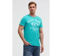 Rundhalsshirt CAMP DAVID, Damen, Gr. XXL, island grün, Single Jersey, Material: 100% Baumwolle, bedruckt, regular fit normal, Rundhals, eingesetzt gerader Abschluss, Shirts Rundhalsshirt, aus Baumwoll