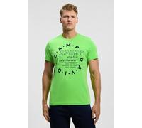 Camp David Herren T-Shirt mit Logo Artwork Tech Green, 4XL