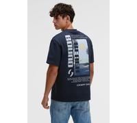 Rundhalsshirt CAMP DAVID, Jungen, Gr. XXL, blau, Single Jersey, Material: 100% Baumwolle, bedruckt, relaxed fit normal, Rundhals, eingesetzt gerader Abschluss, Shirts Rundhalsshirt, aus Baumwolle (262