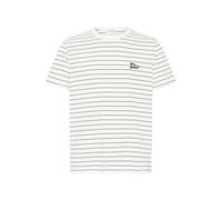 Rundhalsshirt CASUAL FRIDAY "Rundhalsshirt CFTangen", Damen, Gr. XL, beige (marshmallow with schwarz navy), Obermaterial: 100% Baumwolle CO., Shirts Rundhalsshirt (75600768-XL) marshmallow with schwar
