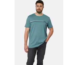 Rundhalsshirt CHARLES COLBY "T-Shirt EARL HARRIPON", Herren, Gr. XXL, blau (petrol), Obermaterial: 100% Baumwolle CO., comfort fit normal, Rundhals, Shirts Rundhalsshirt (90625019-XXL) petrol