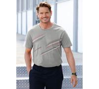 Rundhalsshirt CLASSIC "Freizeitshirt", Herren, Gr. 60/62, grau (hellgrau, meliert), 100% Baumwolle, unifarben, Rundhals, Shirts Rundhalsshirt (24138150-60) hellgrau, meliert