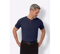 Rundhalsshirt CLASSIC "Rundhals-Shirt", Herren, Gr. 52/54, blau (marine), 100% Baumwolle, unifarben, Rundhals, Shirts Rundhalsshirt (10194638-52) marine