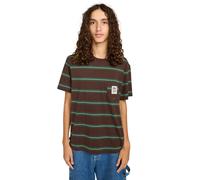 Rundhalsshirt ELEMENT "Bigfoot Pocket Label", Herren, Gr. S, braun (bigfoot java stripe), Obermaterial: 100% Baumwolle., Shirts Rundhalsshirt (46887858-S) bigfoot java stripe