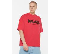 Rundhalsshirt HARLEM SOUL, Herren, Gr. S, blau (glory), Material: 100% Baumwolle, bedruckt, oversize normal, eingesetzt gerader Abschluss, Shirts Rundhalsshirt, aus Baumwolle (91686419-S) glory