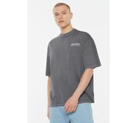 Rundhalsshirt HARLEM SOUL, Herren, Gr. XL, grau, Single Jersey, Material: 100% Baumwolle, bedruckt, oversize normal, Rundhals, eingesetzt gerader Abschluss, Shirts Rundhalsshirt, aus Baumwolle (239617