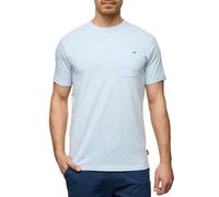 Rundhalsshirt INDICODE "INAndorra", Herren, Gr. L, blau (sky way), Single Jersey, Obermaterial: 100% Baumwolle, unifarben, regular fit hüftlang, Rundhals, Shirts Rundhalsshirt (90774542-L) sky way