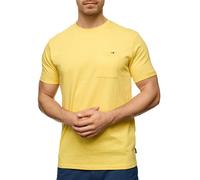 Rundhalsshirt INDICODE "INAndorra", Jungen, Gr. S, gelb (misted gelb), Single Jersey, Obermaterial: 100% Baumwolle, unifarben, regular fit hüftlang, Rundhals, Shirts Rundhalsshirt (51573050-S) misted