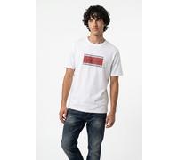 Rundhalsshirt JACK & JONES "JJBUSTER TEE SS CREW NECK BTS", Herren, Gr. M, hellweiß, Jersey, Obermaterial: 100% Baumwolle, normal, Rundhals, Shirts Rundhalsshirt, aus Baumwolle, normale Passform, pfle