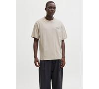 Rundhalsshirt JACK & JONES "JJEARCHIVE GRAPHIC TEE SS O-NECK NOOS", Herren, Gr. XXL, moonbeam, Jersey, Obermaterial: 100% Baumwolle, bedruckt, relaxed fit normal, Rundhals, Shirts Rundhalsshirt, Baumw