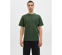 Jack & Jones T-Shirt mit Strukturmuster in Dunkelgruen, Größe S