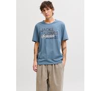 Jack & Jones Shirt "Logo" in Blau - Größe S | Herren Plussize