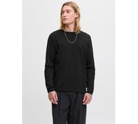 Jack & Jones Langarmshirt JJEORGANIC BASIC TEE LS O-NECK NOOS Damen 100% Baumwolle Schwarz XXL