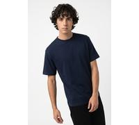 Rundhalsshirt JACK & JONES "JJEORGANIC RELAXED TEE SS O-NECK NOOS", Herren, Gr. S, navy blazer, Jersey, Obermaterial: 100% Baumwolle, unifarben, relaxed fit normal, Rundhals, Shirts Rundhalsshirt, Bau