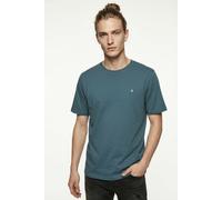 Rundhalsshirt JACK & JONES "JJEPAULOS TEE SS CREW NECK NOOS", Herren, Gr. XL, blau mirage, Single Jersey, Obermaterial: 100% Baumwolle, unifarben, regular fit taillenbedeckt, Rundhals, gerader Abschlu