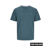 Rundhalsshirt JACK & JONES "JJEPAULOS TEE SS CREW NECK NOOS", Herren, Gr. XS, blau mirage, Single Jersey, Obermaterial: 100% Baumwolle, unifarben, regular fit normal, Rundhals, gerader Abschluss, Shir