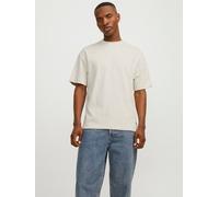 Rundhalsshirt JACK & JONES "JJEURBAN EDGE TEE SS O-NECK NOOS", Herren, Gr. XXL, gelb (moonbeam), Jersey, Obermaterial: 100% Baumwolle, unifarben, relaxed fit taillenbedeckt, Rundhals, gerader Abschlus