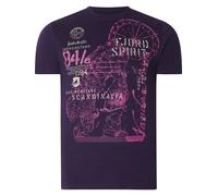 Rundhalsshirt JAN VANDERSTORM "T-Shirt DOMINIK", Damen, Gr. XXL, lila, Obermaterial: 100% Baumwolle CO., Shirts Rundhalsshirt (28773502-XXL) lila