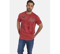 Rundhalsshirt JAN VANDERSTORM "T-Shirt DOMINIK", Herren, Gr. 4XL, orange (rot), Obermaterial: 100% Baumwolle CO., Shirts Rundhalsshirt (43903216-4XL) rot