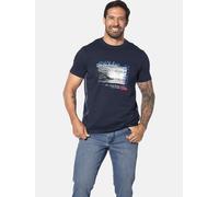 Rundhalsshirt JAN VANDERSTORM "T-Shirt PITTER", Damen, Gr. 4XL, blau (dunkelblau), Obermaterial: 100% Baumwolle CO., Shirts Rundhalsshirt (61412917-4XL) dunkelblau
