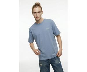 Rundhalsshirt "JJEARCHIVE GRAPHIC TEE SS O-NECK PLS", Herren, Gr. 5XL, blau (blau mirage), Jersey, Obermaterial: 100% Baumwolle, JACK & JONES PLUSSIZE, bedruckt, regular fit normal, Rundhals, Shirts R