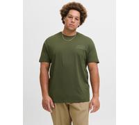 Rundhalsshirt "JJECORP LOGO TEE SS O-NECK NOOS PLS", Herren, Gr. 4XL, duffel bag detail:small pint, tonal, Single Jersey, Obermaterial: 100% Baumwolle, JACK & JONES PLUSSIZE, bedruckt, Basic, regular