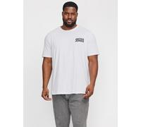 JACK&JONES PLUS Herren Jjecorp Logo Tee O-Neck Noos Pls T-Shirt, White/Detail:small Print/Black, 6XL Große Größen EU