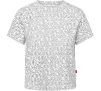 Rundhalsshirt JOOP JEANS "Talissa", Damen, Gr. S, weiß, Single Jersey, Obermaterial: 100% Baumwolle, bedruckt, gemustert, mehrfarbig, Rundhals, abgesteppte Kante, Shirts Rundhalsshirt, mit All-Over-Pr