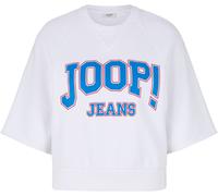 Rundhalsshirt JOOP JEANS "Tuva", Damen, Gr. XL, weiß, Single Jersey, Obermaterial: 100% Baumwolle, bedruckt, gemustert, mehrfarbig, regular fit normal, Rundhals, Raglanärmel gerader Abschluss, Shirts