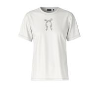 Rundhalsshirt JOOP "Tamme", Damen, Gr. 38, ecru, Jersey, Obermaterial: 100% Baumwolle, unifarben, normal, Rundhals, Shirts Rundhalsshirt, mit Glitzerschleife (22636628-38) ecru