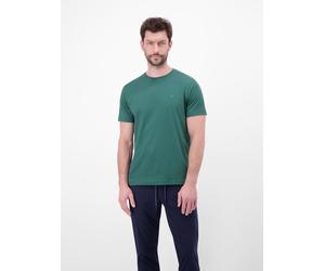 Rundhalsshirt LERROS "Rundhals T-Shirt aus Baumwolle", Herren, Gr. XL, grün (soft teal), 100% Baumwolle, Rundhals, Shirts Rundhalsshirt, 100% Baumwolle, einfarbig, angenehmer Tragekomfort (82985532-XL